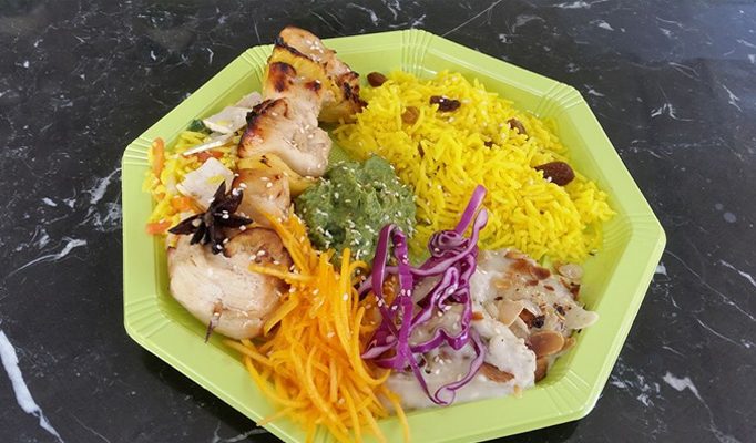 Assiette variée sans gluten et sans lactose