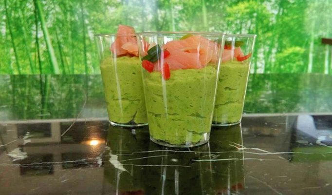 Verrine avocat au saumon